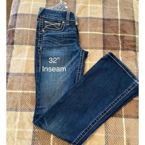 ARIAT Women’s R E A L Mid Rise Boot Cut Jeans 25R NWOT
